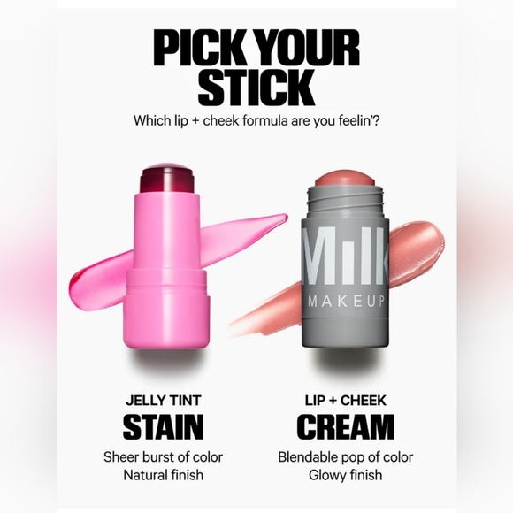 Chill Milk Makeup Cooling Water Jelly Tint Red Jelly Blush + Lip Stain BNIB - Picture 5 of 16